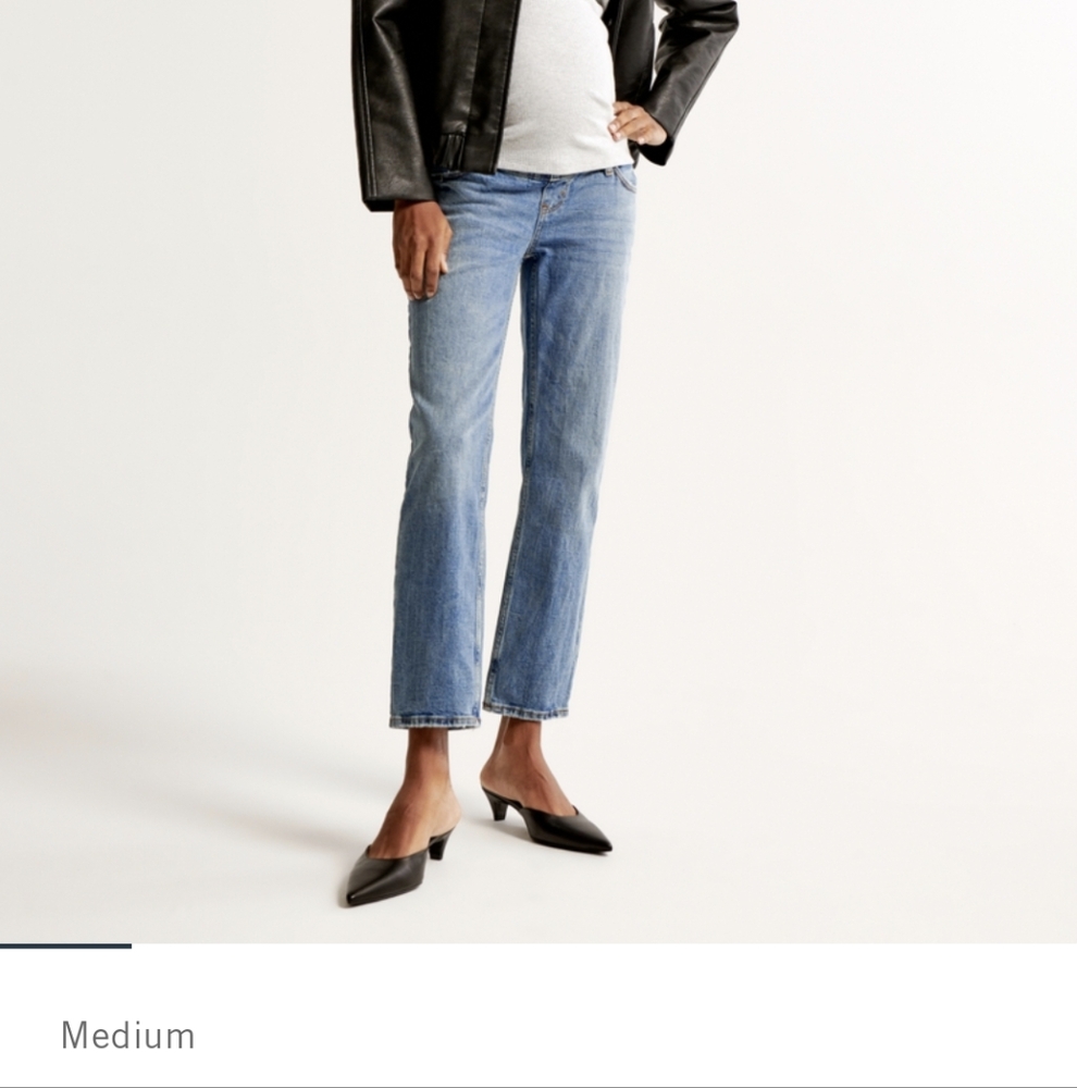 Abercrombie & Fitch Maternity Ankle Straight Over the belly Jeans